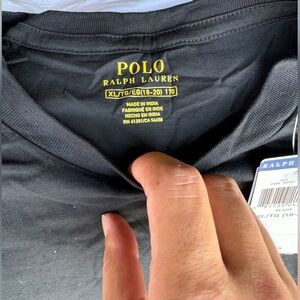 Polo Ralph Lauren black tee.